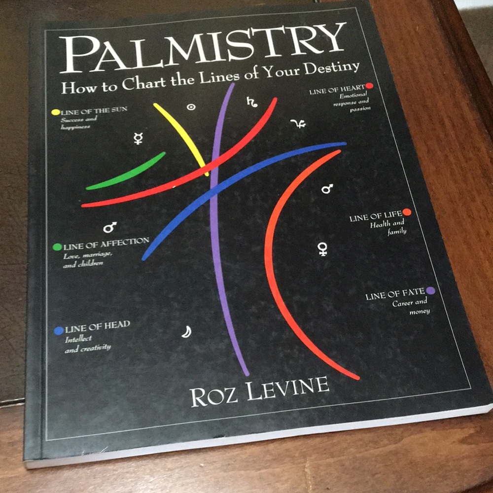 Palmistry book by Roz Levine in excellent condition